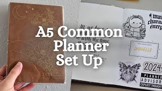 Sterling Ink A5 Common Planner FULL Set Up and Flip Through  2024 Planner Set Ups [upl. by Nnalyrehc180]