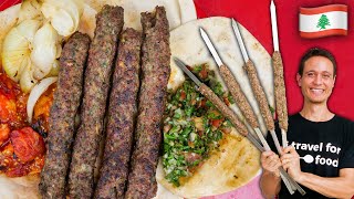 Lebanese Street Food 🇱🇧 Kofta Kebab Recipe  Street Food At Home Ep 4 [upl. by Teria]