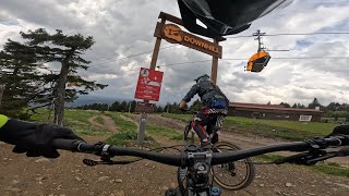 Klinovec Downhill Strecke mit crash 😅 mtb propain klinovec bikepark [upl. by Enyrhtak]