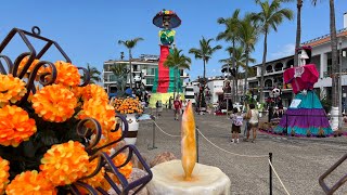 CATRINAS EN EL MALECÓN de Puerto Vallarta 2024 [upl. by Shantha706]