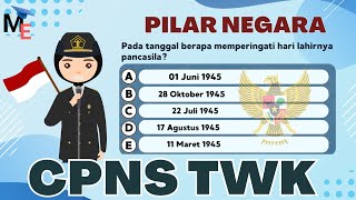 Tes Wawasan Kebangsaan Indonesia  Pilar Negara 30 Soal  CPNS 2024 [upl. by Owain]