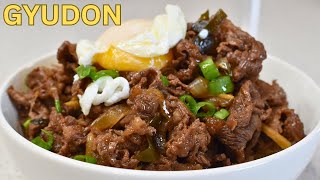 Perfect Gyudon Recipe  Japanese Beef Bowl [upl. by Artemisia]