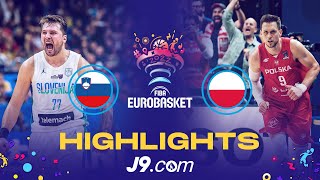 Slovenia 🇸🇮  Poland 🇵🇱  QuarterFinal  Game Highlights  FIBA EuroBasket 2022 [upl. by Ynoep]