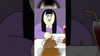 Esta chica puede comer demasiado mira su aterradora comilona movierecap cartoon cartoonmovie [upl. by Adiol403]