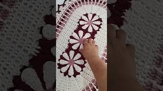 Tapete Borgonha em crochê 🧶 crochê tapetecroche crochet feitoamao [upl. by Scriven]