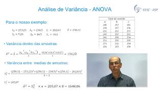 Vídeo aula 19  Analise de Variância  ANOVA [upl. by Lyssa]