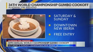 34th Annual World Championship Gumbo Cookoff returns to Downtown New Iberia [upl. by Miksen217]