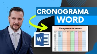 Como fazer um cronograma personalizado no word na prática [upl. by Iva]