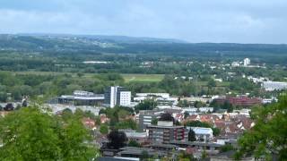 Ravensburg  Weingarten im Schussental am Feiertag dem 30052013 von der Veitsburg aus gesehen [upl. by Ottinger]