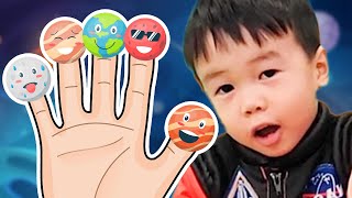 Planets Finger Family  Nursery Rhymes  DoReMi Kids Songs [upl. by Ahseirej]