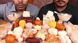 wow POPULAR SWEETS EATING WITH MY BROTHERASIAN DESSERTHUGE MUKBANG SHOWSOCIAL [upl. by Karolina]