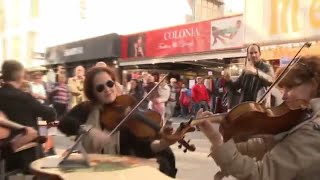 Flash Mob  Performing Star Wars theme song in plaza🎵💃🏽 [upl. by Clevey]