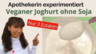 Veganen Joghurt selber machen  cremiger veganer CashewJoghurt mit Geheimzutat  RohkostRezept [upl. by Ydnamron]