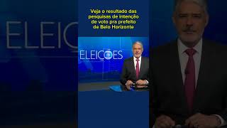 Veja o resultado das pesquisas de intenção de voto pra prefeito de Belo Horizonte [upl. by Barrus]