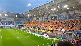 Jagiellonia Białystok  doping w Gliwicach [upl. by Tifanie443]