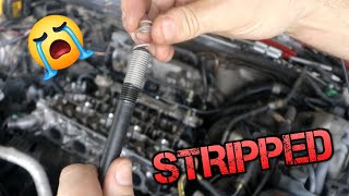 How to Fix Stripped Head Bolt and Stud holes [upl. by Mahau227]