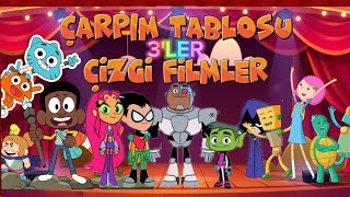 ÇARPIM TABLOSU 3LER  Aryalinko  Eğitici Çocuk Şarkısı  Çizgi Film Karakterleri [upl. by Itoc]