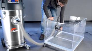 Wet and Dry Indestructible Industrial Vacuum Cleaner Demo  Mistral 802 WD  Delfin [upl. by Hale21]