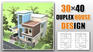 1200 sqft Duplex House Plan With Car Parking  Duplex House Design  Abject Saga Creation [upl. by Anemij]