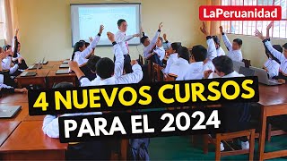 MINEDU añade 4 Nuevos Cursos para el 2024 ¿cuáles son [upl. by Ainevul]