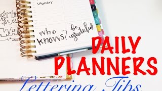 Planner Lettering Tips  Daily Planners Emily Ley Day Designer [upl. by Greenwell847]