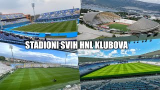 Stadioni svih HNL klubova 🏟️🇭🇷  All Croatian league Stadiums [upl. by Mazurek730]