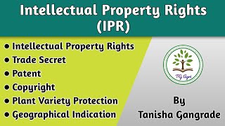 Intellectual Property Rights  What is Intellectual Property Rights  IPR for Agriculture by Tanisha [upl. by Sparrow955]