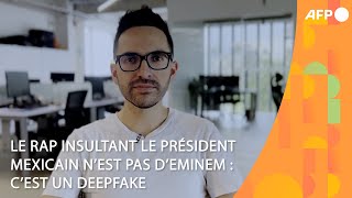 Le rap insultant le président mexicain n’est pas d’Eminem c’est un deepfake [upl. by Elodie261]