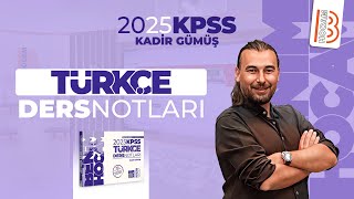 37 KPSS Türkçe  Sözel Mantık  I  Sıralama  Kadir GÜMÜŞ  2025 [upl. by Korfonta]