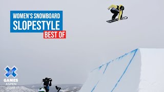 BEST OF Jeep Women’s Snowboard Slopestyle  X Games Aspen 2023 [upl. by Adiehsar]