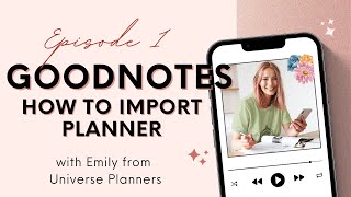 Step 1  How to import Planner on Goodnotes [upl. by Soirtemed]