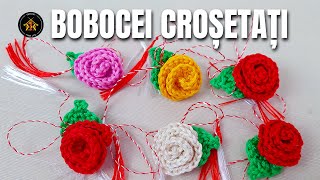 Cum crosetam boboci de trandafir  martisor sau decor pentru proiectele tale [upl. by Levona701]