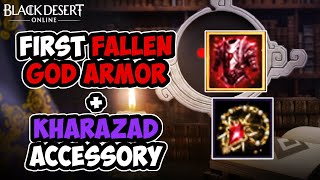 FALLEN GOD ARMOR AND KHARAZAD QUEST  ENHANCING  Black Desert [upl. by Marianne201]