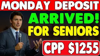 CPP 1255 Increased Payment Deposit Has Come On Monday Announced By CRA For Seniors [upl. by Hurless]