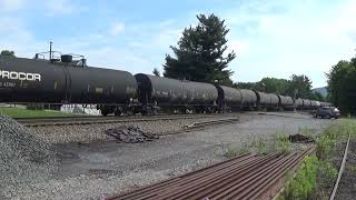 NS 65W Tank empties by Shawsville 7 7 23 Duo Dash 9s pull Notch 8 ES40DC in tow [upl. by Ariane]