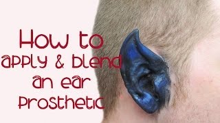 HOW TO APPLY an ear prosthetic  SFX Tutorial  Halloween Make Up Tipp by Anthony CookMUA [upl. by Oisinoid]