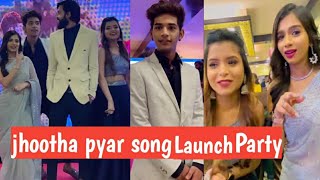 Jhootha Pyar Song Launch Party  Nickshinde Shraddha Pawar Sonali Sonawane amp Prashant Nakti Sir [upl. by Reivilo]