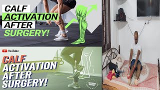 calf muscle activation exercises after ACL and meniscus surgery 0to3 months exercises for calf [upl. by Lyman]