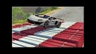 BeamNG Drive Cars amp Vehicles Vs 1000 Road Barrier Ramp Reupload [upl. by Kciderf444]