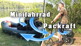 Mini Fahrrad  Packraft Tour mit dem ITIWIT 500 [upl. by Roach]