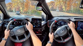 2024 Toyota Tacoma TRD Pro vs Ford Ranger Raptor  POV OnRoad Driving Impressions [upl. by Millburn]