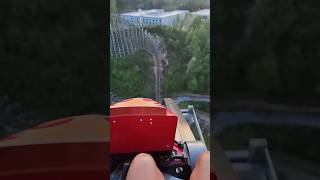 Lightning Rod at Dollywood pov themepark dollywood rollercoaster lightningrod coaster thrill [upl. by Ardnohsal]