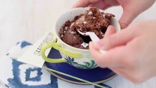 How to Make a Chocolate Molten Lava Mug Cake [upl. by Langbehn]