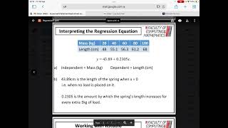 Higher Applications of Maths  Regression [upl. by Kalindi428]