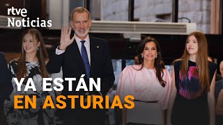 PRINCESA DE ASTURIAS Los REYES FELIPE y LETIZIA y sus hijas LEONOR y SOFÍA juntos en OVIEDO  RTVE [upl. by Fasto]