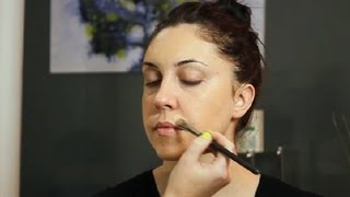 How to Apply Makeup to Cover Facial Hair  Makeup Tricks [upl. by Mohammad]