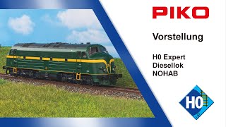 PIKO V121 H0 Expert Diesellok NOHAB 52480ff [upl. by Eidlog442]