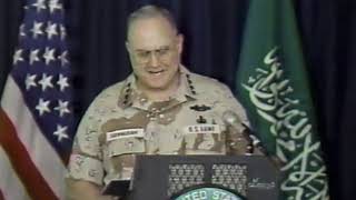 General Norman Schwarzkopf gives Press Briefing on War Progress [upl. by Esma]