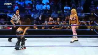 WWE SmackDown 052011  Natalya vs Brie Bella w Nikki Bella [upl. by Anod530]