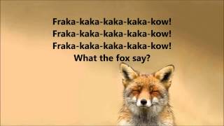 What does the fox say Ylvis Lyrics [upl. by Hgielrak]